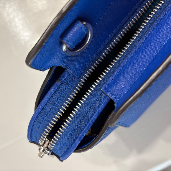 Michael Kors Royal Blue Selma Satchel Purse - Picture 4 of 10